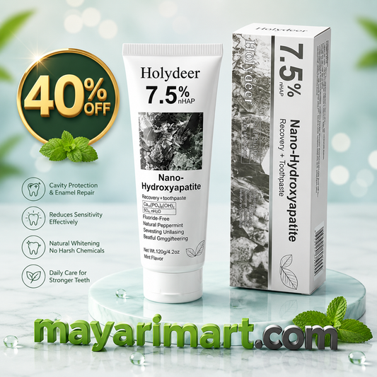 Holydeer Recovery Toothpaste | BUY 1 GET1 OFFER | 7.5% Nano-Hydroxyapatite Enamel Repair & Whitening 120g | LIMITED OFFER