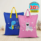 Bundle Pack of 2 Cartoon Characters Storage Bags – 30% OFF! 🦆💙
