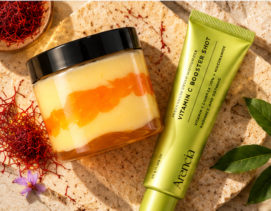 Zafrani Cream & Arencia Vitamin C Booster Shot Combo Pack – Skincare Duo