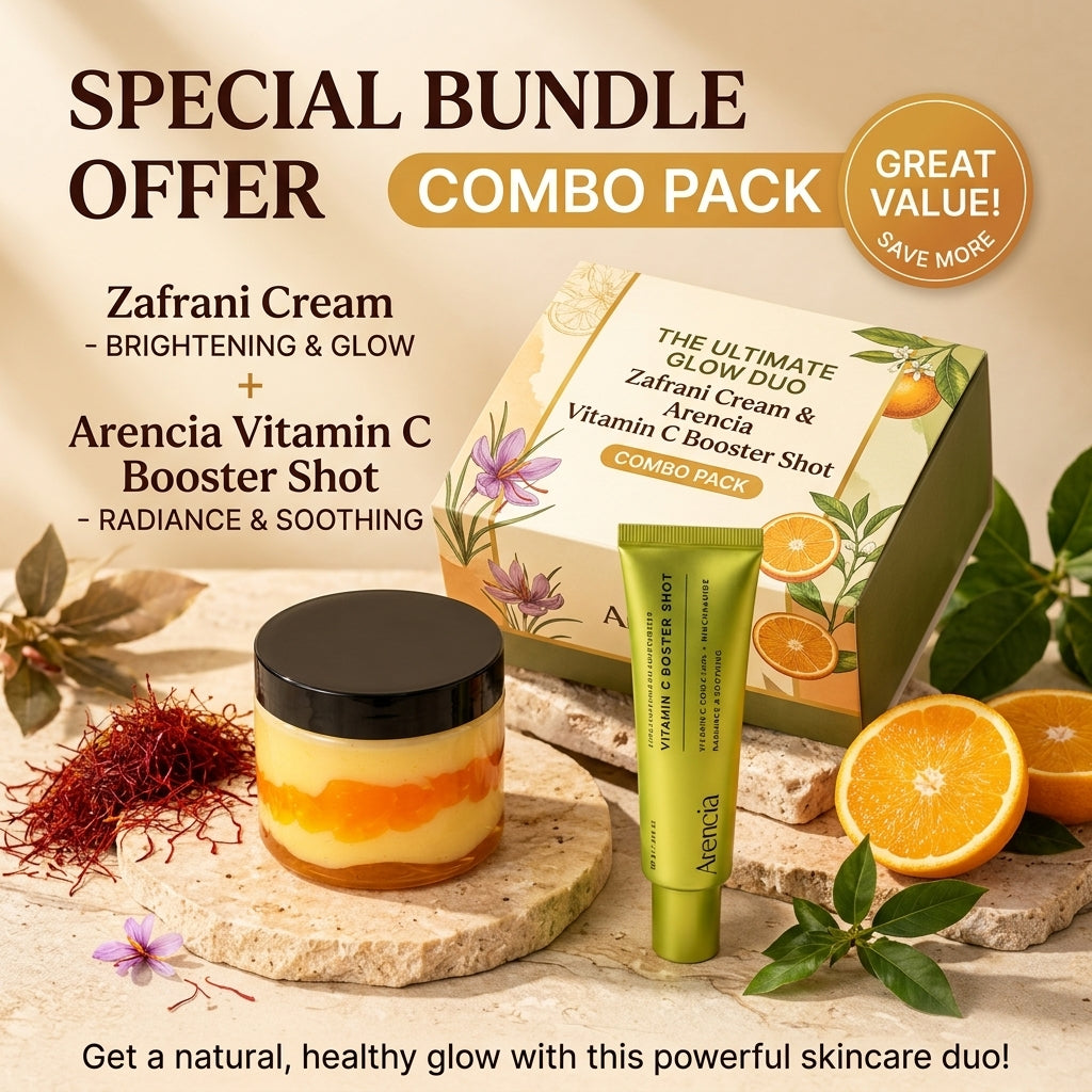 Zafrani Cream & Arencia Vitamin C Booster Shot Combo Pack – Skincare Duo