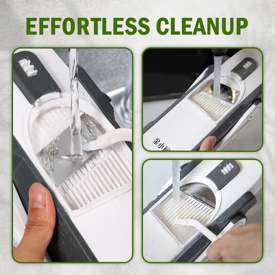 All-in-1 Adjustable Mandoline Slicer & Safe Vegetable Chopper