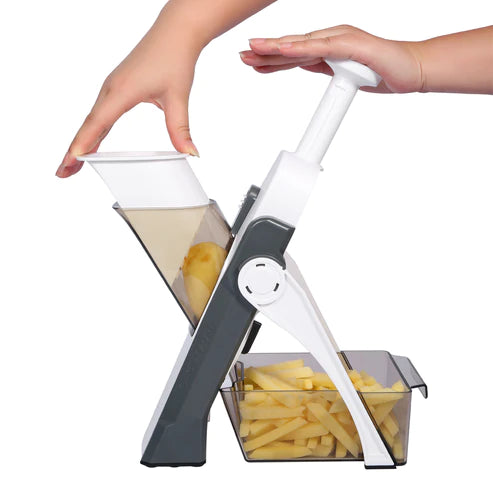 All-in-1 Adjustable Mandoline Slicer & Safe Vegetable Chopper