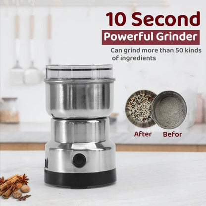 RAF Stainless Steel Electric Coffee Grinder – High-Power Bean & Spice Blender for Home Use