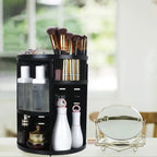 360 Degree Rotating Cosmetic Organizer (black )