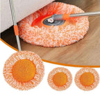 360° Rotating Microfiber Mop | Round Shape | Extendable Adjustable Stick | Floor Cleaning Accessories for Home