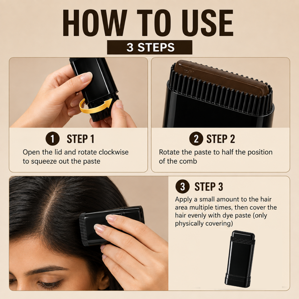 Instant Hair Dye Stick – Waterproof & Sweatproof