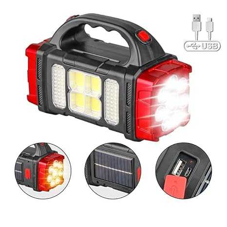 2-in-1 Solar Rechargeable LED Handy Light – Dual-Sided Emergency Bulb