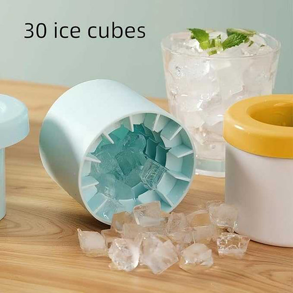 Mini Silicone Ice Bucket – 2-in-1 Ice Cube Maker & Storage Box