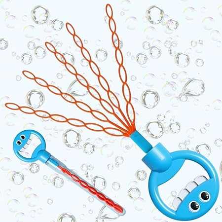 32-Hole Rocket Bubble Gun – 5-in-1 Multi-Wand Bubble Blower for Kids
