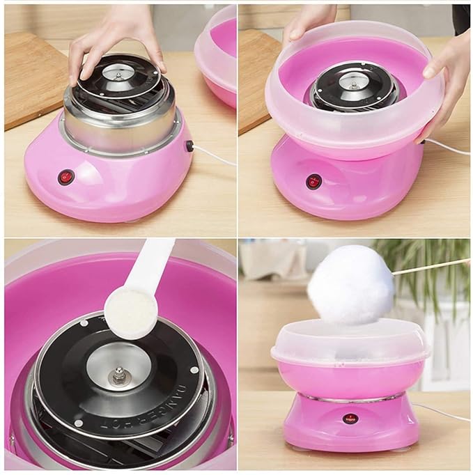 Cotton Candy Maker Device With Free Watch - Random Color