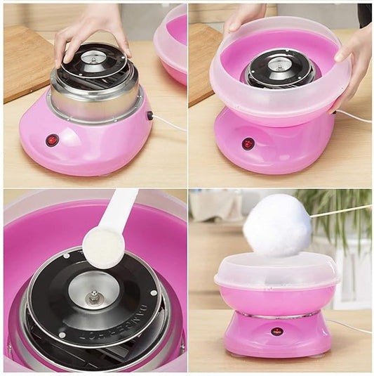 Cotton Candy Maker Device With Free Watch - Random Color
