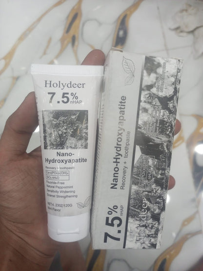 Holydeer Recovery Toothpaste  7.5% Nano-Hydroxyapatite For Enamel Repair & Whitening 120g