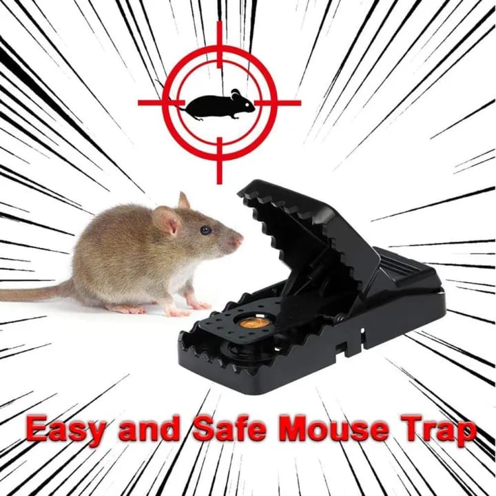 Heavy Duty Plastic Mouse Trap Mice Catcher Reusable Washable Easy Effective