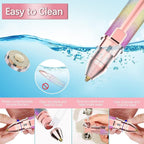 Portable Precision Electric Eyebrow Trimmer with Built-in LED Light – Compact & Travel-Friendly Grooming Tool