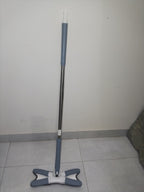 Rotating X Mop Flat Microfiber Floor Mop with 360° Squeeze System and Replaceable Cloth Heads