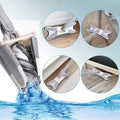 Rotating X Mop Flat Microfiber Floor Mop with 360° Squeeze System and Replaceable Cloth Heads
