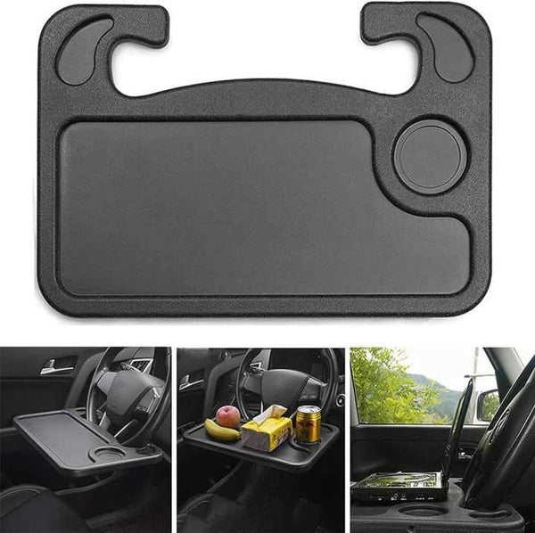 Steering Wheel Dining Food Tray for Car Driver and Passenger Car Table Desk Tray / Vehicle Seat Mount Laptop Desk