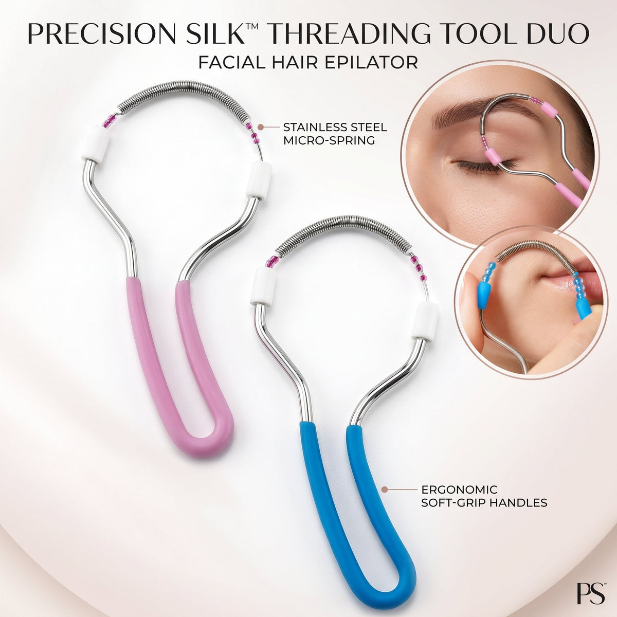 FACIAL HAIR REMOVER FOR WOMEN - SPRING EPILATOR FOR FACE, LIP & CHIN