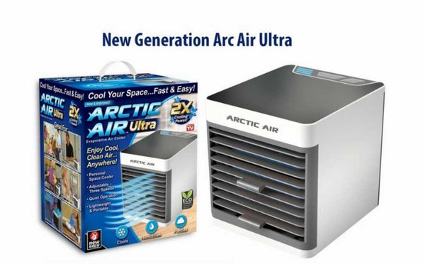 Arctic Air Pure Chill Evaporative Air Cooler By Ontel - Powerful 3-Speed Personal Space Cooler, Quiet, Lightweight And Portable For Bedroom, Office, Living Room & More