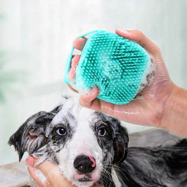 Silicone Massager Shower Gel Bathing Brush Clean Tools Comb Dog Cat Cleaning Grooming Supplies