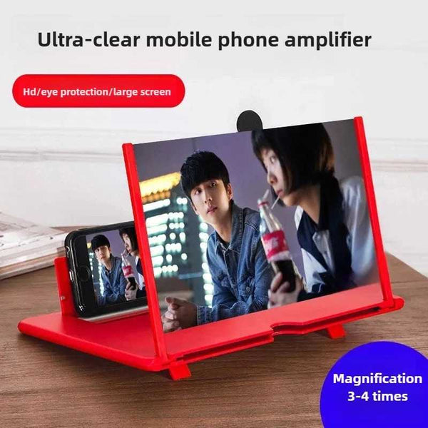 Cell Phone Screen Magnifier HD Video Amplifier Stand Bracket Phones Screen Magnifier for Smartphones Mobile Phone Accessories