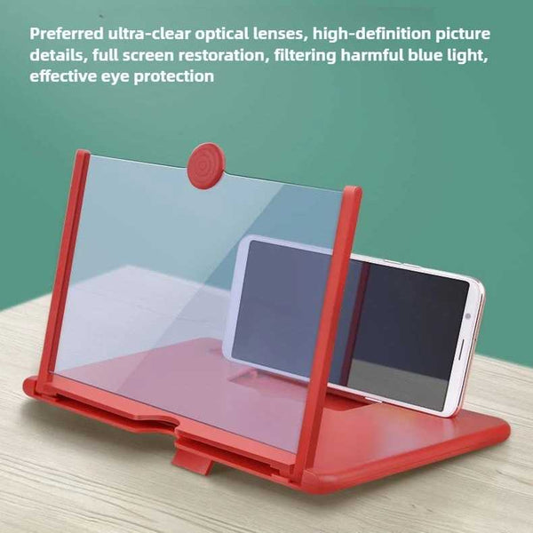 Cell Phone Screen Magnifier HD Video Amplifier Stand Bracket Phones Screen Magnifier for Smartphones Mobile Phone Accessories