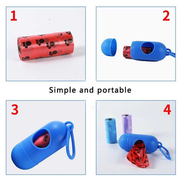 Dog Poop Bag Holder Portable Pet Waste Bag Dispenser