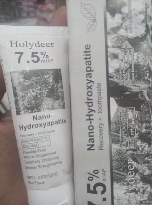 Holydeer Recovery Toothpaste  7.5% Nano-Hydroxyapatite For Enamel Repair & Whitening 120g