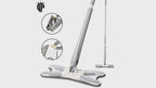 Rotating X Mop Flat Microfiber Floor Mop with 360° Squeeze System and Replaceable Cloth Heads