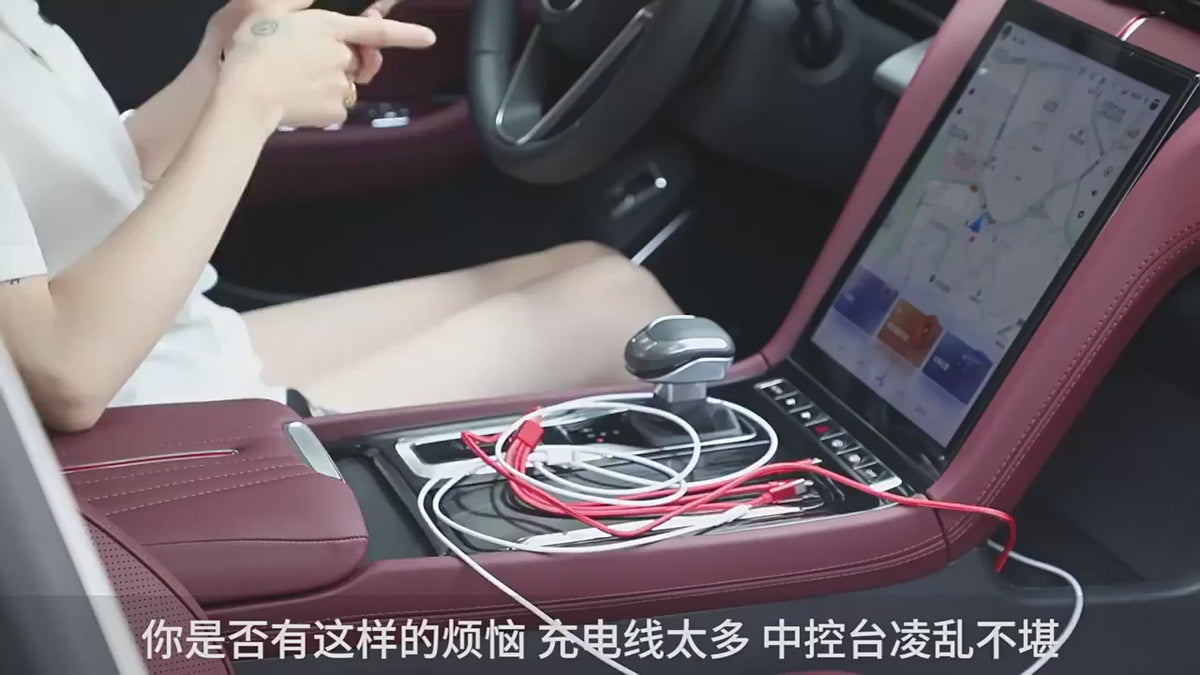 4 In 1 Multi Functional Car Charger Fast Charging With Star Light Providing Durable Quality