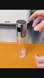 100ml Oil Spray Bottle – Stainless Steel & Glass Olive Oil Mister