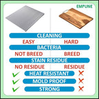 Stainless Steel Cutting Board (Large Size) Durable, hygienic and easy to clean perfect for all your chopping needs (large size: 40x48cm)|15.74" x 19" inches
