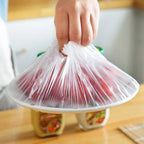 Scoop Disposable 200 Food Cover – Elastic Stretchable Bowl & Plate Covers – Universal Fit Plastic Covers for Kitchen Food Preservation