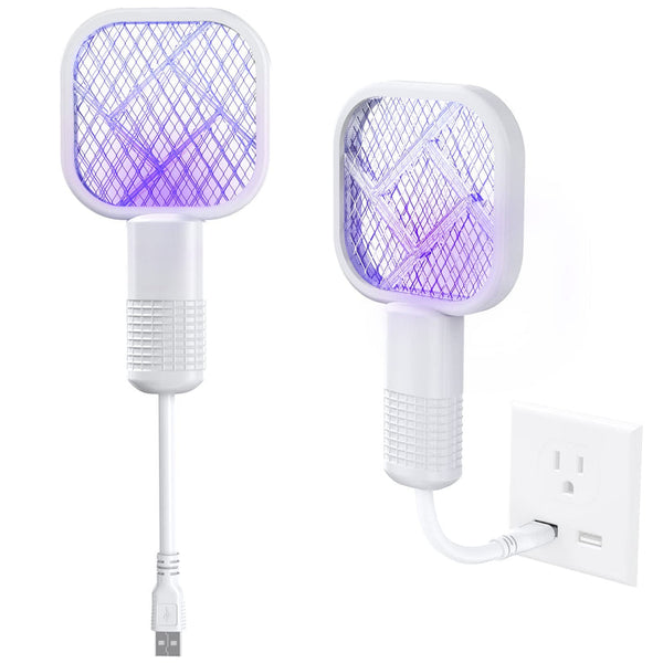 Mini USB Rechargeable Mosquito Racket with UV Light – Portable Electric Bug Zapper