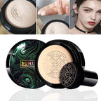 SUNISA Waterproof Mushroom Head Air Cushion Foundation – BB &amp; CC Cream with Moisturizing Liquid Base and Sponge Applicator