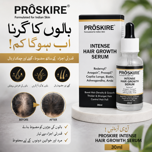 Proskire Intense Hair Growth Serum for Scalp & Hair Care - 30ml