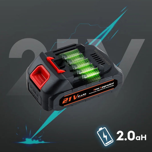 Universal 21V Lithium-Ion Battery Pack for Cordless Power Tools | Rechargeable High-Capacity Battery