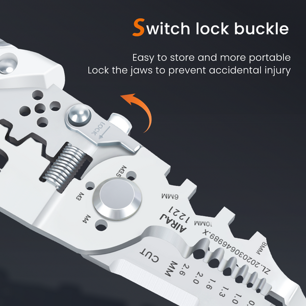 Multi-Function Wire Stripper and Cutter – 10-in-1 Electrical Tool with Wire Cutting, Stripping, Crimping &amp; Screw Functions