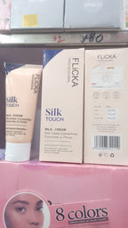 FLICKA Professional Silk Touch Milk-Cream Concentrate 60g | 3-in-1 Moisturizer, Primer & Makeup Base | Multi-Function Hydrating Face Cream