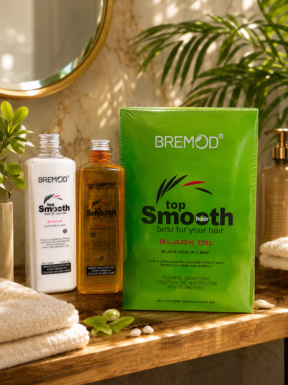 BREMOD-TOP SMOOTH BLACK HAIR OIL 500ML*2