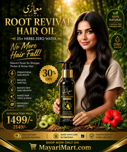 MAYARI Herbal Hair Oil | 25+ Herbs + Zero Water | Strong Roots • Less Breakage • Healthy Hair ✨100 ML