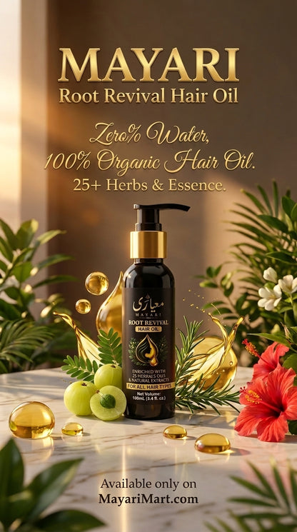 MAYARI Herbal Hair Oil | 25+ Herbs + Zero Water | Strong Roots • Less Breakage • Healthy Hair ✨100 ML