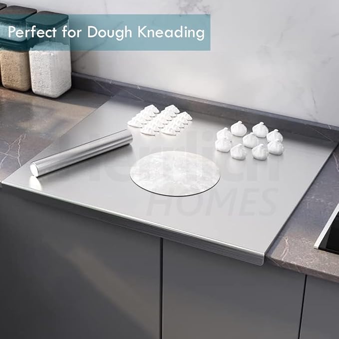 Stainless Steel Cutting Board (Large Size) Durable, hygienic and easy to clean perfect for all your chopping needs (large size: 40x48cm)|15.74" x 19" inches