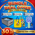 Bundle of 3 Black n White Dots bags	+ Dino Kids Storage Bags		+
Usb Mini Mosquito killer Racket