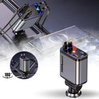 4 In 1 Multi Functional Car Charger Fast Charging With Star Light Providing Durable Quality