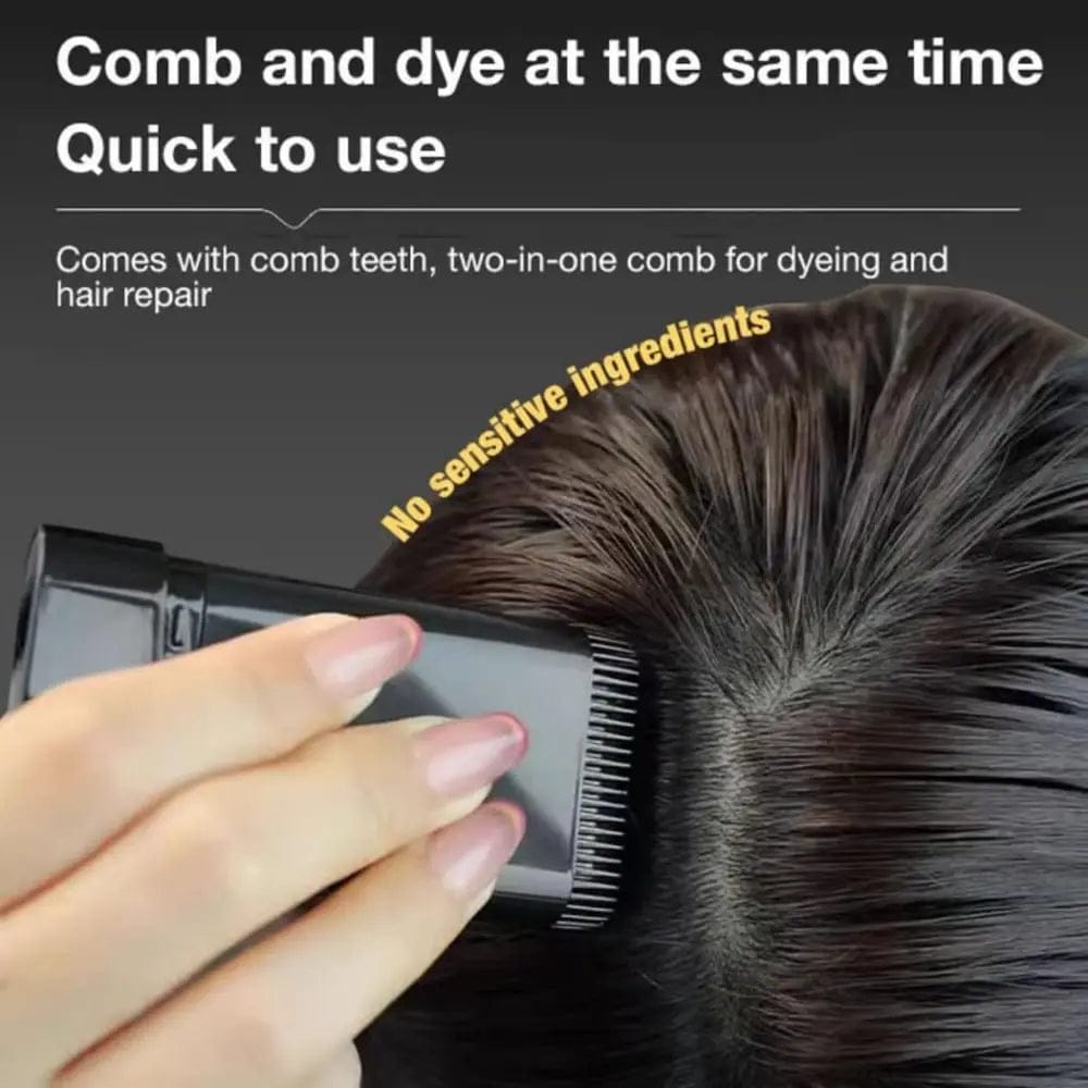 Hair Comb Dye | Water And Sweat Proof Hair Comb Dye Long Lasting Easy To Use Safe And Effective Hair Coloring Solution