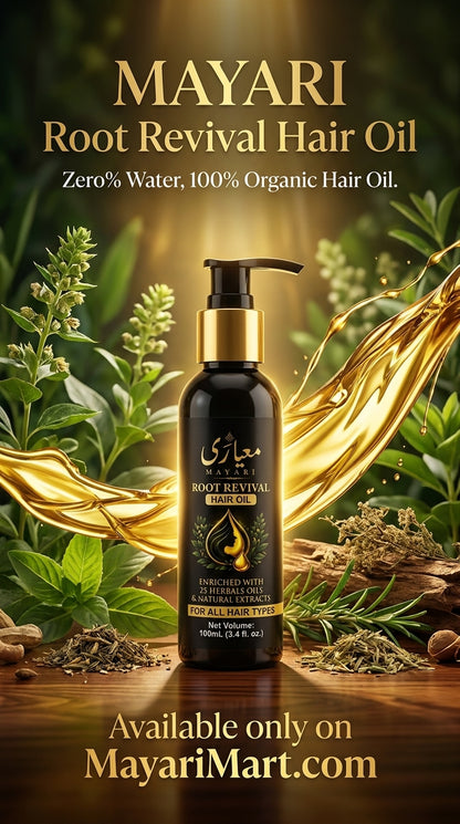 MAYARI Herbal Hair Oil | 25+ Herbs + Zero Water | Strong Roots • Less Breakage • Healthy Hair ✨100 ML