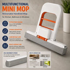 Compact Mini Mop Pack Of 2 Durable Lightweight Easy To Store Practical Choice For Quick Cleaning In Kitchen Bathroom And Car