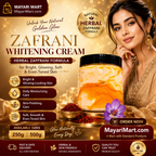 Zafrani Whitening Cream 250g | 500 g – Herbal Zaffrani Formula for Bright, Glowing, Soft & Even-Toned Skin | Daily Moisturizing & Skin-Polishing Cream