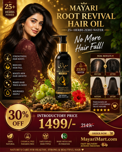 MAYARI Herbal Hair Oil | 25+ Herbs + Zero Water | Strong Roots • Less Breakage • Healthy Hair ✨100 ML